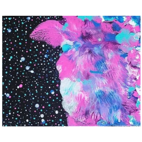 Hand Crafted Abstract Design 11x14 Inches Canvas Painting - Picture 3 of 4